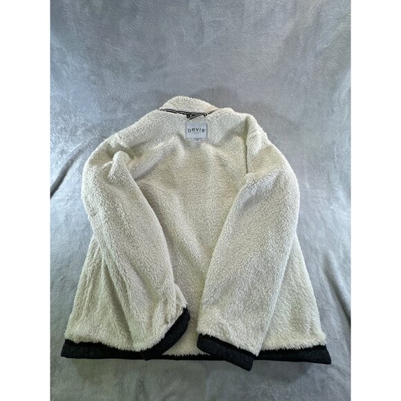 Orvis Mens XL 1/4 Zip Pullover Sweater Gray Fleece Classic Collection - Picture 8 of 16